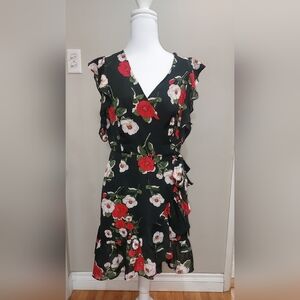 Floral wrap dress